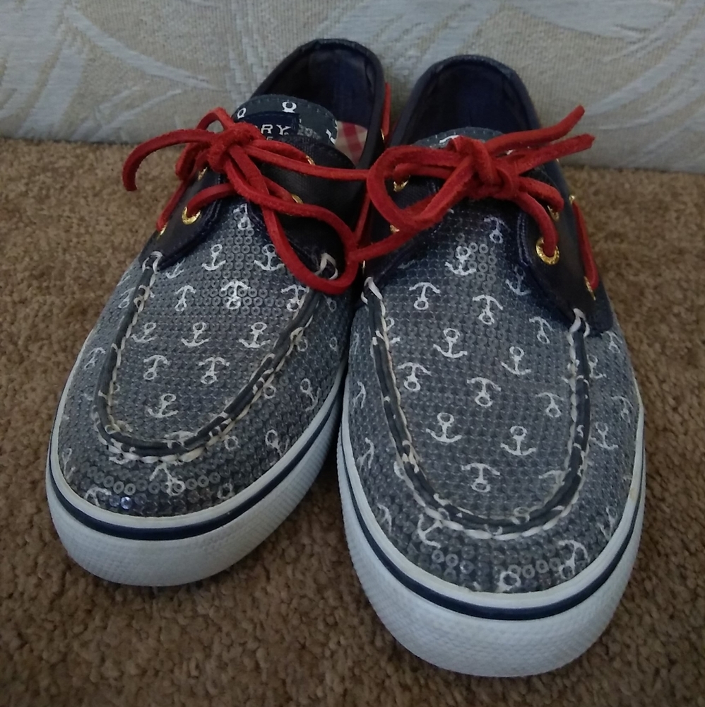 Sperry TOP SIDER Women’s Size 8 Bahama Blue Anchor